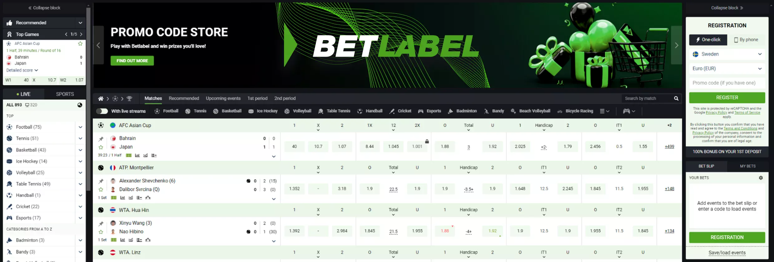 BetLabel Internetspel