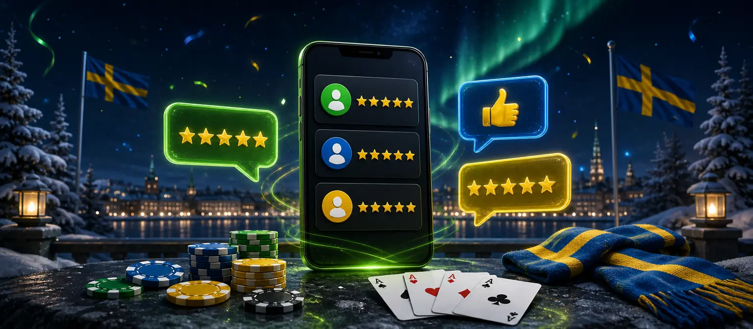 Smartphone with player review cards and gold stars, surrounded by colourful speech bubbles Smartphone with player review cards and gold stars, surrounded by colourful speech bubbles